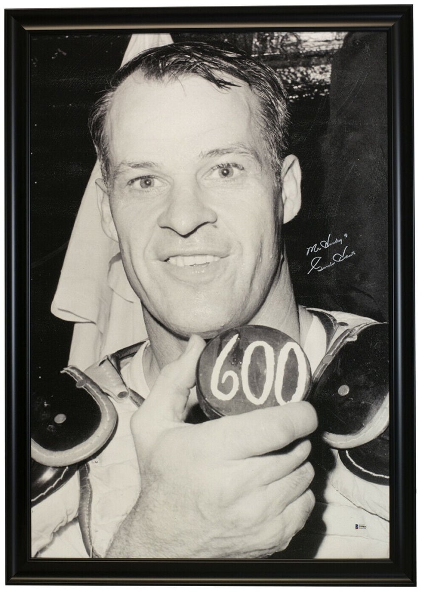 Gordie Howe Signed 41x27 Detroit Red Wings 600 Goal Canvas Mr. Hockey BAS - Sports Integrity