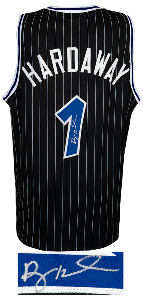 Penny Hardaway Signed Black Custom Basketball Jersey