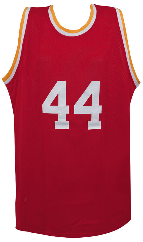 Elvin Hayes Signed Red Throwback Custom Basketball Jersey w/HOF'90