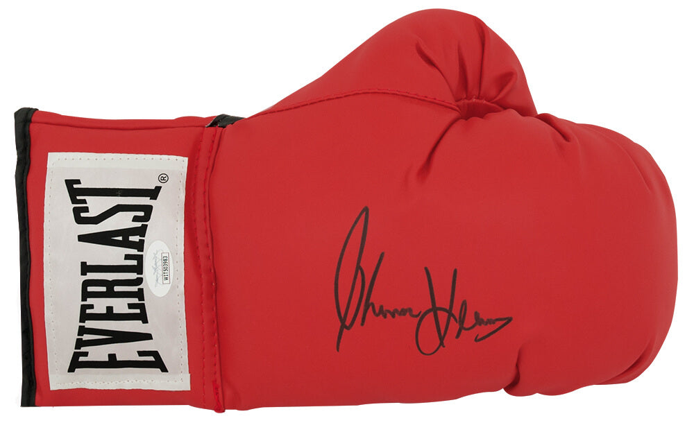 Thomas Hearns Signed Everlast Red Boxing Glove - (JSA)