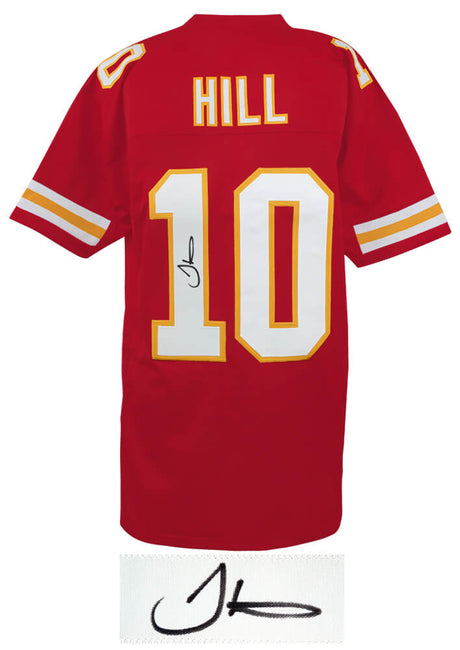 Tyreek Hill Signed Red Custom Jersey