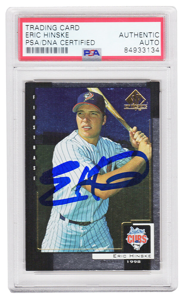 Eric Hinske Signed 2000 Upper Deck SP Rookie Baseball Trading Card #45 - (PSA Encapsulated)