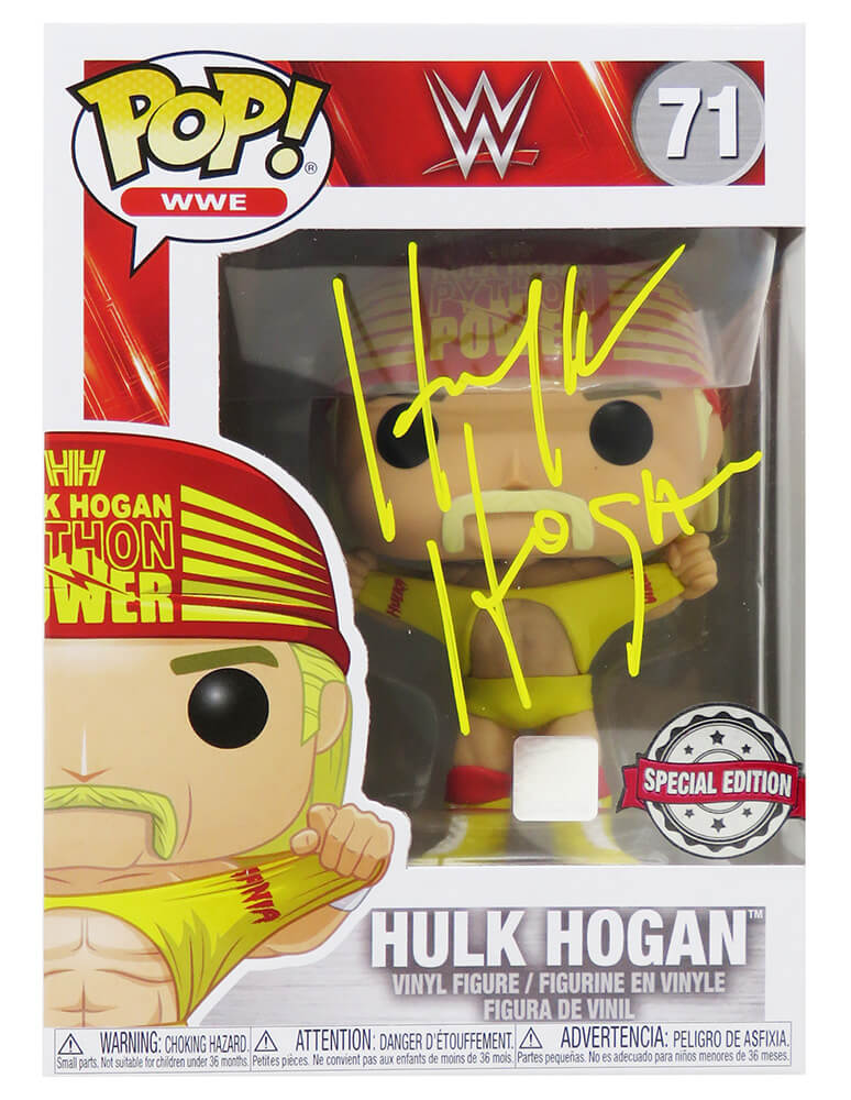 Hulk Hogan Signed WWE Wrestling Funko Pop Doll #71