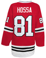 Marian Hossa Signed Red Custom Hockey Jersey w/HOF 2020