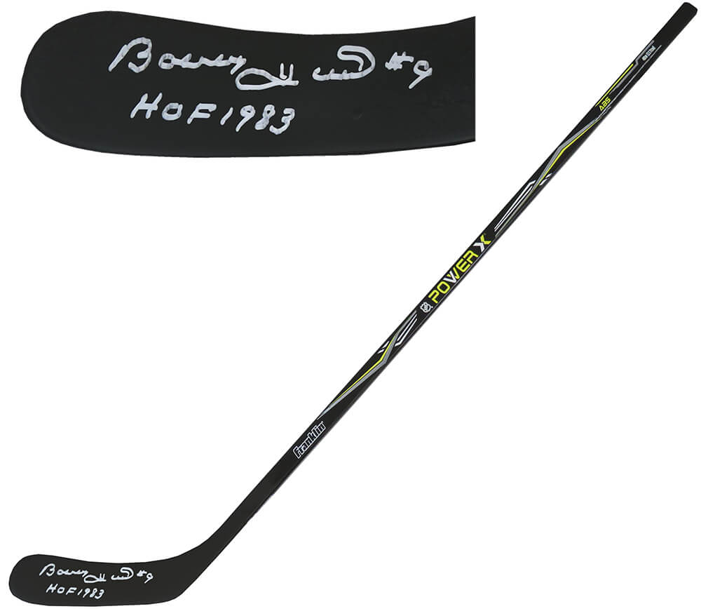 Bobby Hull Signed Franklin Power X 48 Inch Full Size Hockey Stick w/HOF 1983