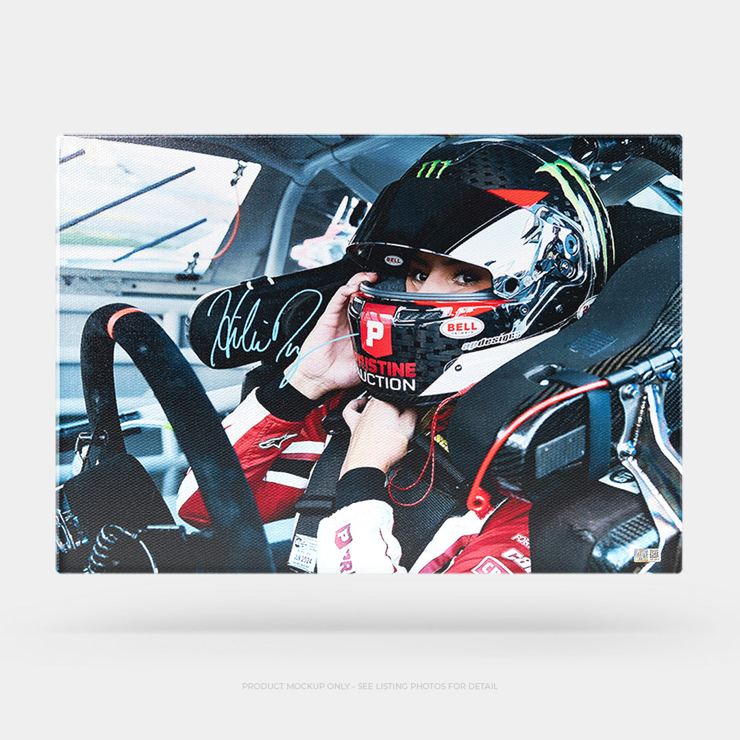 Hailie Deegan Autographed 20x30 NASCAR Xfinity 2024 Debut Canvas - Deegan COA