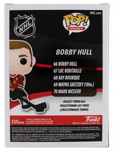 Blackhawks Bobby Hull "HOF 1983" Signed Funko Pop Vinyl Figure BAS Wit #WL39474