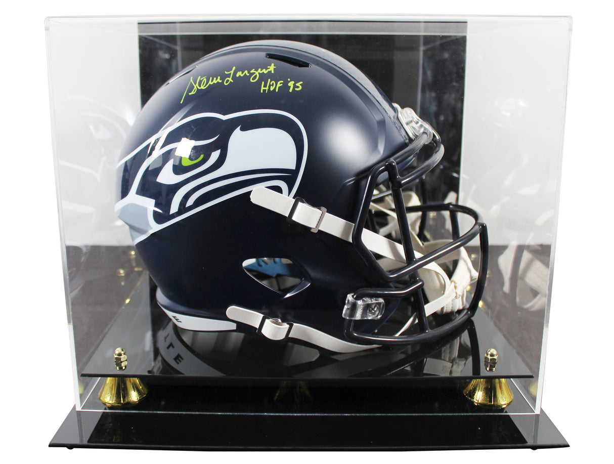 Seahawks Steve Largent "HOF 95" Signed Full Size Speed Rep Helmet w/ Case BAS W