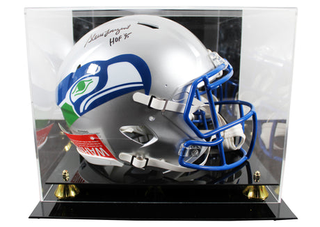 Seahawks Steve Largent Signed 83-01 TB F/S Speed Proline Helmet W/ Case BAS Wit