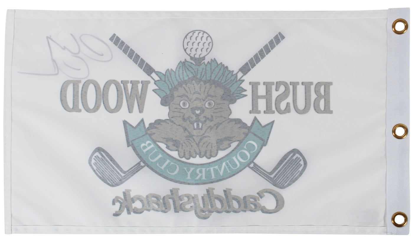 Chevy Chase Caddyshack Signed Bushwood Country Club Flag BAS Witnessed #1W312007