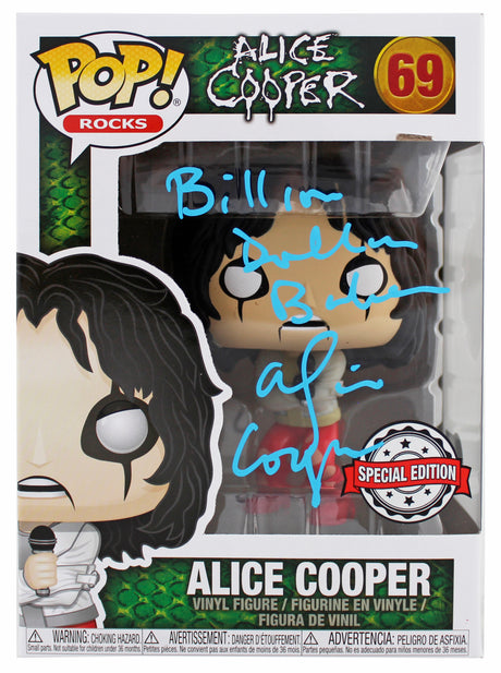 Alice Cooper "Billion Dollar Baby" Signed #69 Funko Pop Vinyl Figure BAS Witness