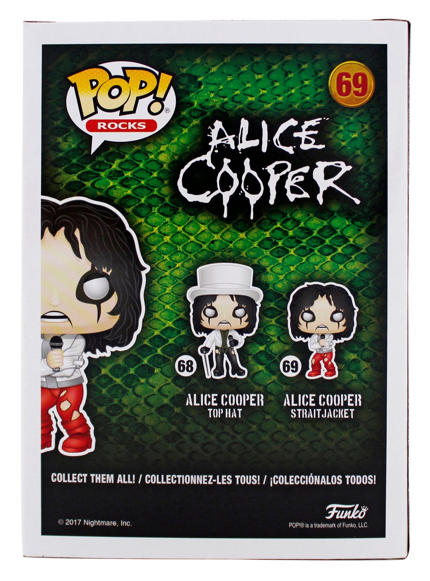 Alice Cooper "Billion Dollar Baby" Signed #69 Funko Pop Vinyl Figure BAS Witness