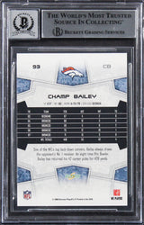 Broncos Champ Bailey Authentic Signed 2008 Score #93 Card Auto 10! BAS Slabbed