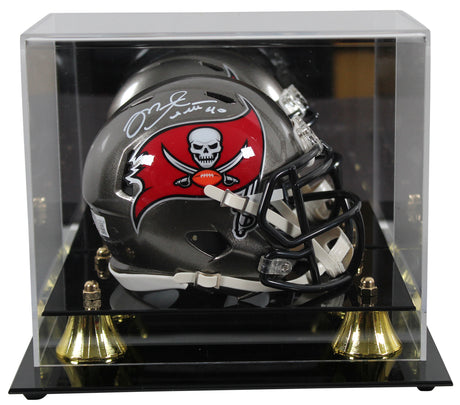 Buccaneers Mike Alstott Authentic Signed Speed Mini Helmet w/ Case BAS Witnessed