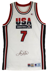 Celtics Larry Bird Signed Game Worn 1992 Dream Team Champion Jersey BAS #AA03278