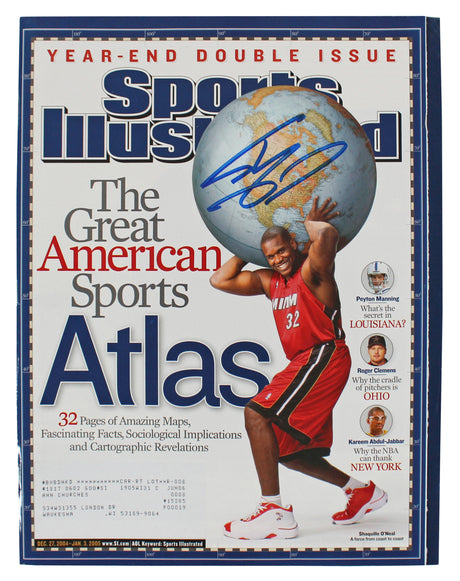 Heat Shaquille O'Neal Signed 2004 Sports Illustrated Magazine BAS Wit #2W010552