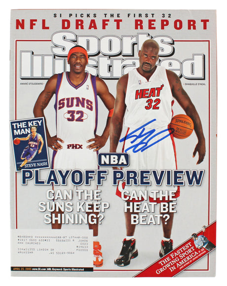 Heat Shaquille O'Neal Signed 2005 Sports Illustrated Magazine BAS Wit #2W010602