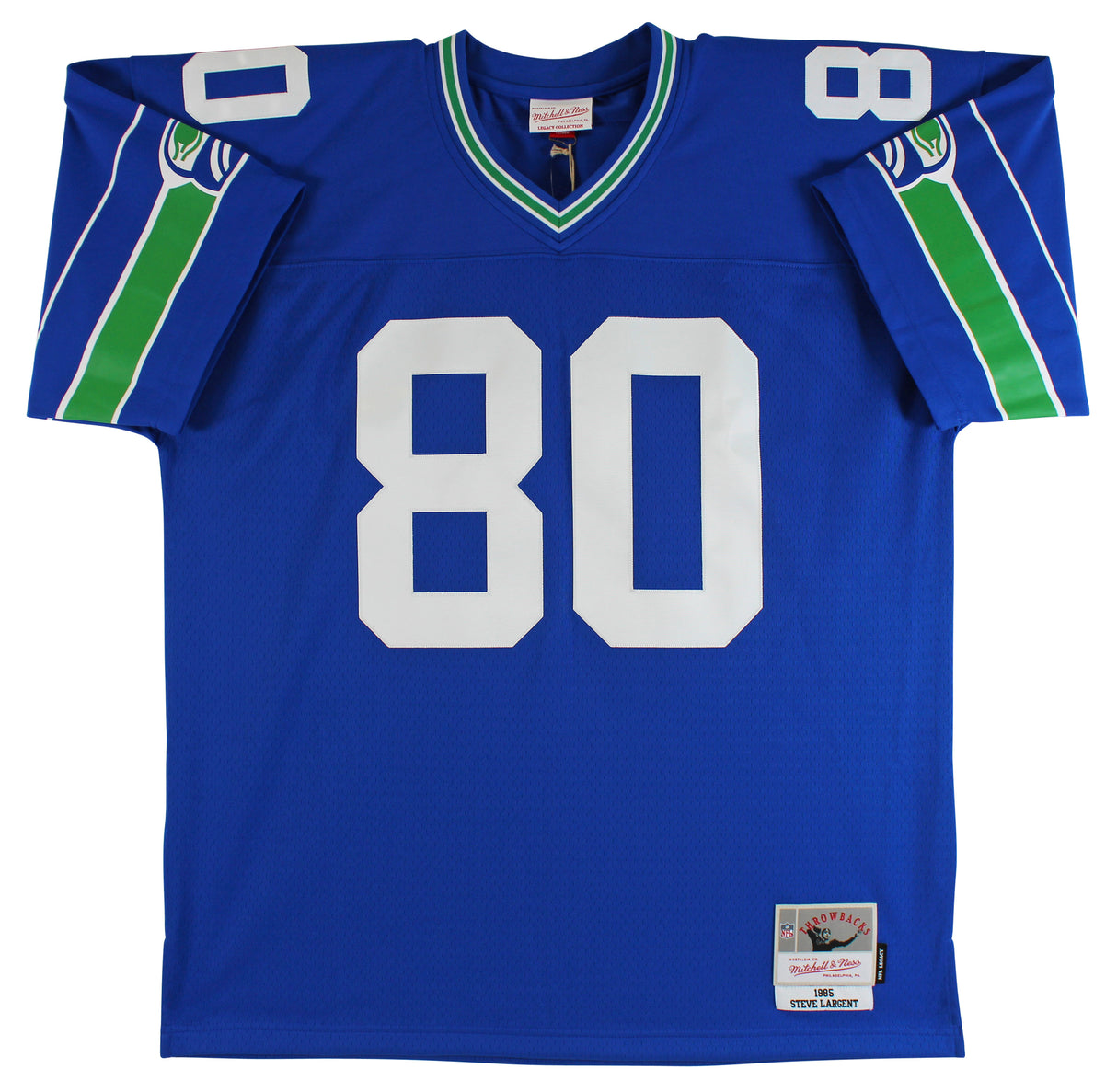 Seahawks Steve Largent "HOF 95" Authentic Signed Blue M&N Jersey BAS Witnessed 1