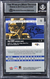 Ravens Ray Lewis Authentic Signed 2004 Fleer Showcase #13 Card BAS Slabbed