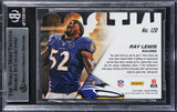 Ravens Ray Lewis Authentic Signed 2014 Panini Prizm Intros #20 Card BAS Slabbed