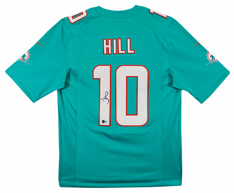 Dolphins Tyreek Hill Authentic Signed Teal Nike Jersey w/ Sewn #'s BAS Witnessed