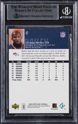 Broncos Champ Bailey Authentic Signed 2006 Upper Deck #62 Card BAS Slabbed