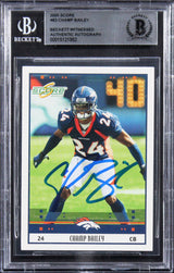 Broncos Champ Bailey Authentic Signed 2005 Score #83 Card BAS Slabbed