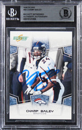 Broncos Champ Bailey Authentic Signed 2008 Score #93 Card BAS Slabbed