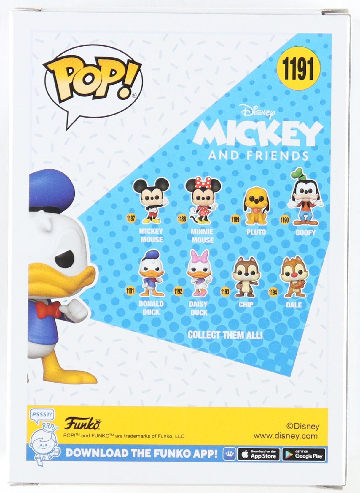 Daniel Ross Signed "Mickey And Friends" #1191 Funko Pop! Vinyl Figure Inscribed "Donald Duck" (JSA)