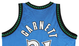 Timberwolves Kevin Garnett Authentic Signed Blue Puma Jersey BAS #AA03178