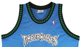 Timberwolves Kevin Garnett Authentic Signed Blue Puma Jersey BAS #AA03178