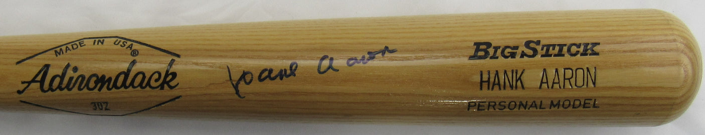 Hank Aaron Signed Auto Autograph Adirondack Baseball Bat JSA LOA YY45658