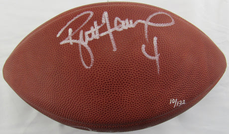 John Elway Brett Favre Signed Auto Autograph Wilson NFL Football JSA LOA YY45659