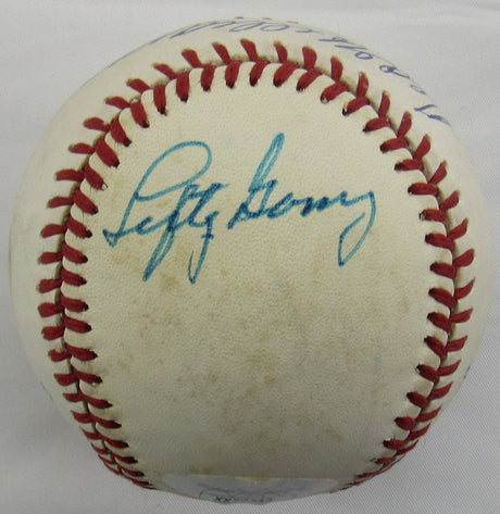 Ted Williams Lefty Gomez Signed Auto Autograph Rawlings Baseball JSA LOA XX70543