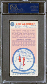 Bucks Kareem Abdul-Jabbar Signed 1969 Topps #25 Rookie Card Auto 10! PSA Slab 1