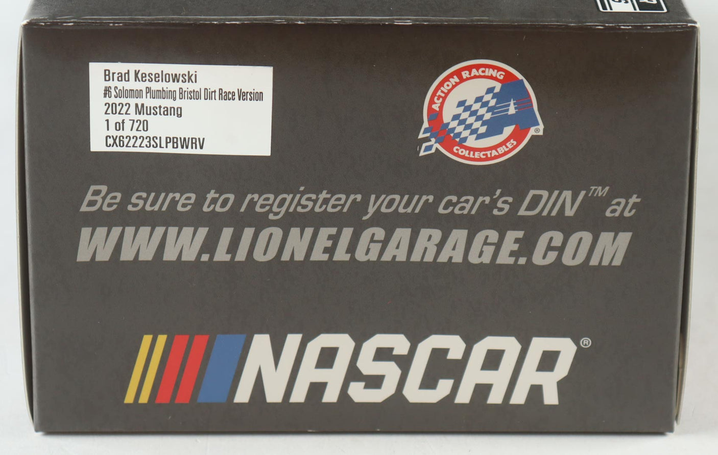 Brad Keselowski Signed 2022 Bristol Raced Lionel 1:24 Diecast Car (Ltd. Ed. 720)