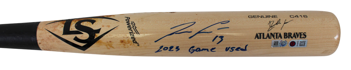 Braves Ronald Acuna Jr. "2023 Game Used" Authentic Signed Game Used Bat MLB Holo