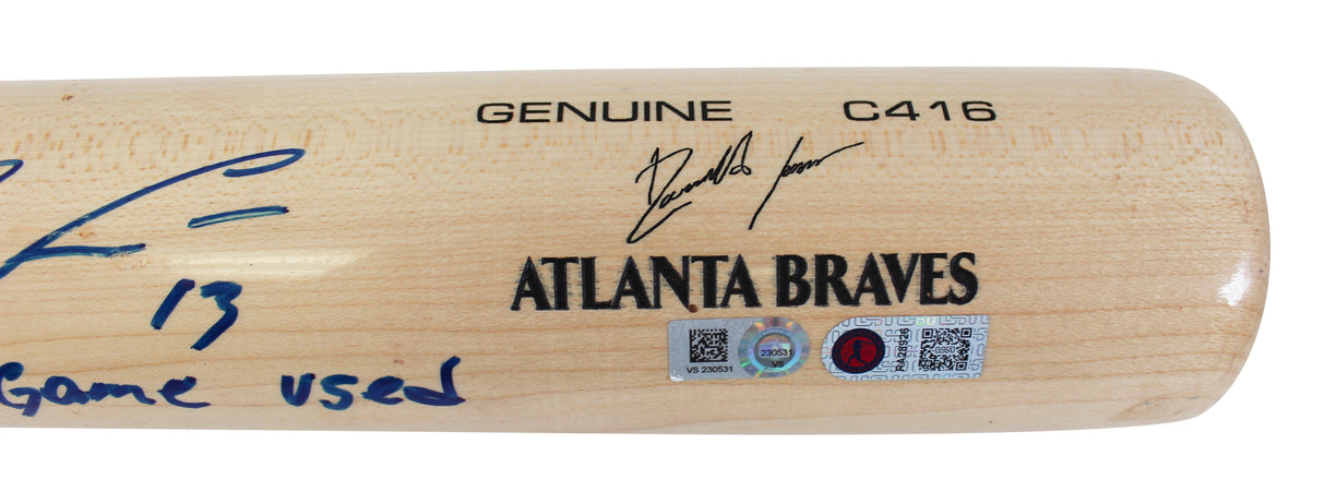 Braves Ronald Acuna Jr. "2023 Game Used" Authentic Signed Game Used Bat MLB Holo