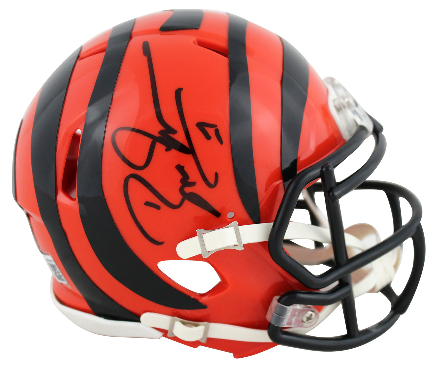 Bengals Boomer Esiason Authentic Signed Speed Mini Helmet BAS Witnessed