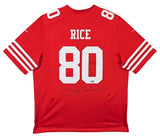 49ers Jerry Rice Authentic Signed Red Nike Game Jersey Autographed Fanatics