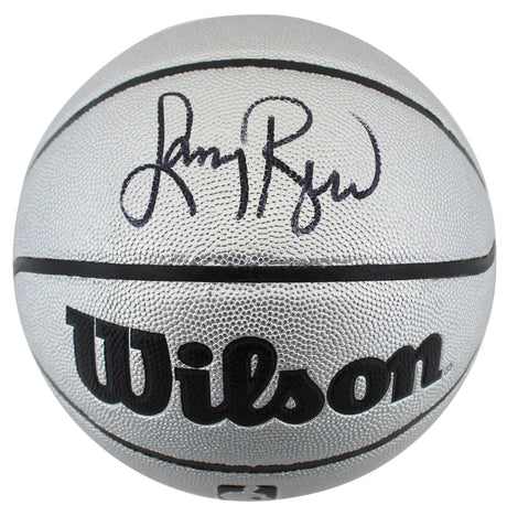 Celtics Larry Bird Signed Wilson Platinum Edition Basketball BAS Witnessed