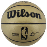 Celtics Larry Bird Authentic Signed Wilson Gold Edition Basketball BAS Witnessed