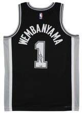 Spurs Victor Wembanyama Authentic Signed Black Nike Icon Edition Jersey Fanatics