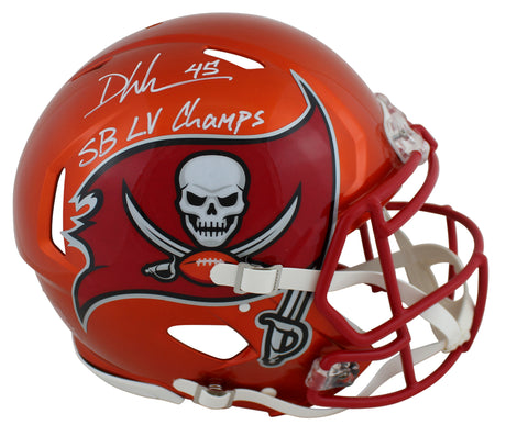 Buccaneers Devin White Signed Flash Full Size Speed Proline Helmet BAS Witnessed