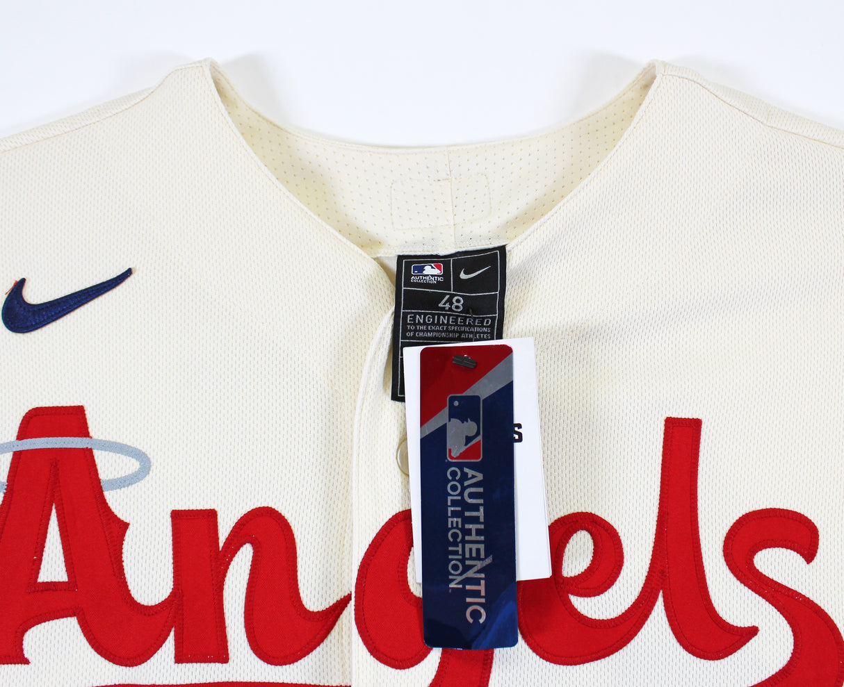 Angels Mike Trout Authentic Signed White Nike City Connect Jersey BAS & MLB