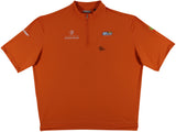 John Daly Signed Match Worn Orange Folds of Honor Quarter Zip Shirt BAS #BH00324