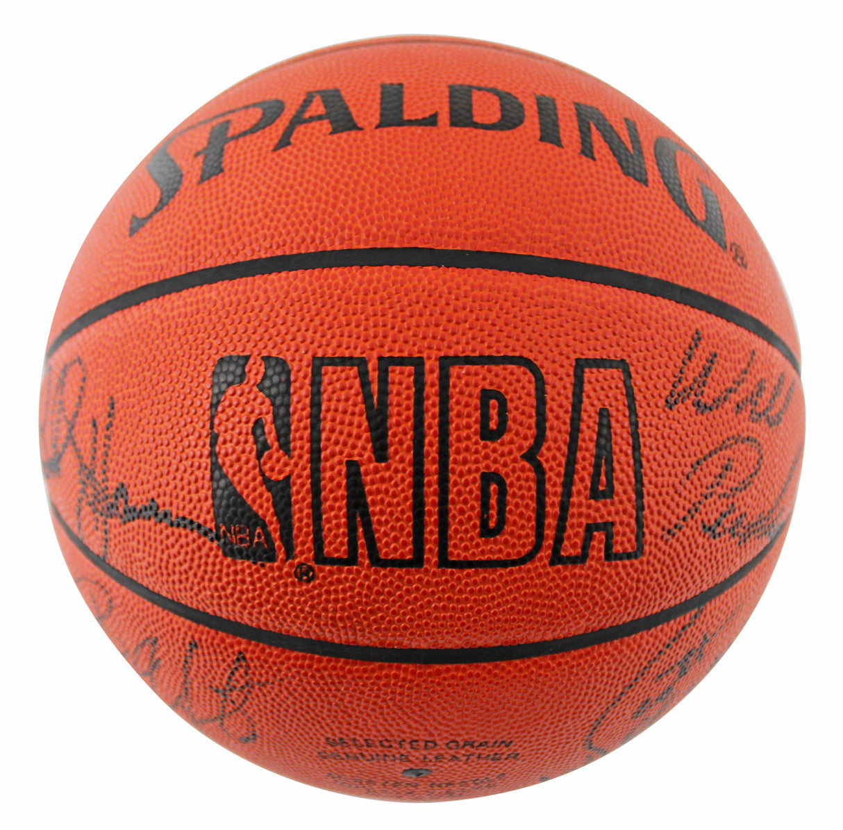 1991-92 Bulls (13) Jordan, Pippen, Jackson Signed Official NBA Basketball JSA