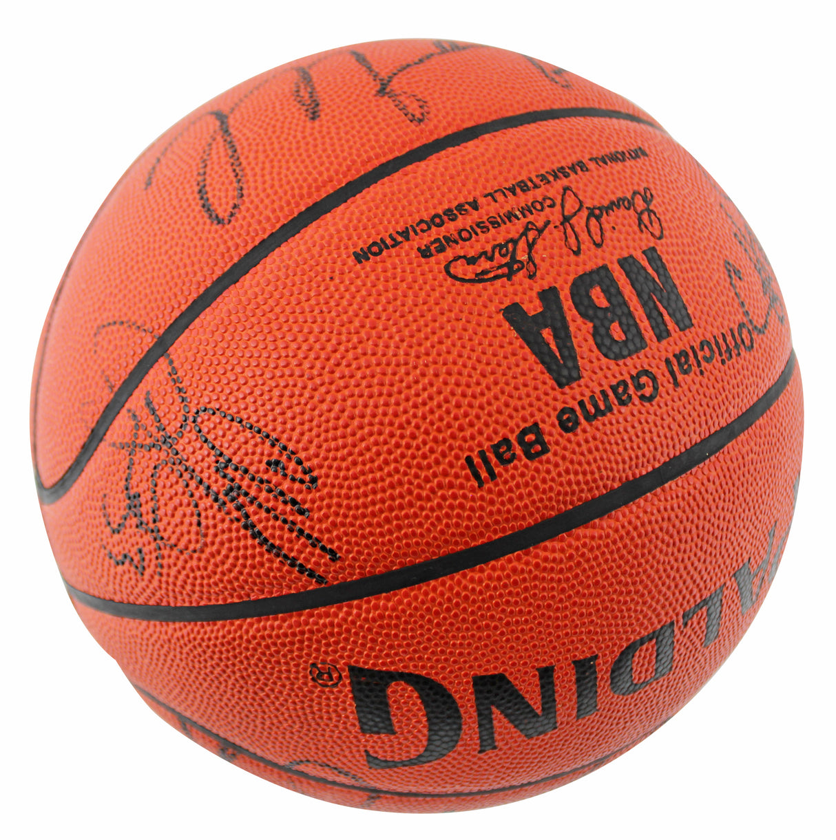 1991-92 Bulls (13) Jordan, Pippen, Jackson Signed Official NBA Basketball JSA