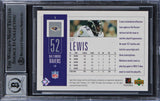 Ravens Ray Lewis Signed 2002 UD Piece of History #8 Card Auto 10! BAS Slabbed