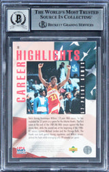 Hawks Dominique Wilkins Signed 1994 Upper Deck USA #76 Card Auto 10! BAS Slabbed